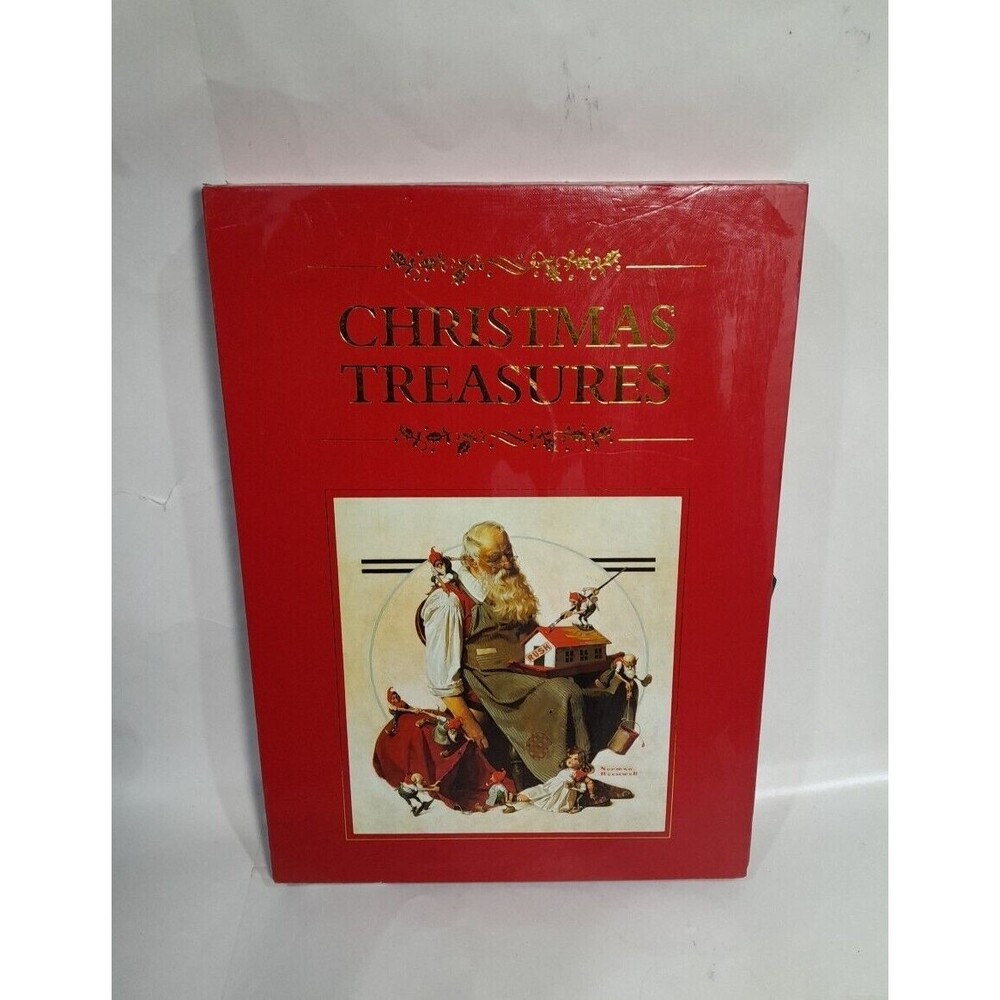 Christmas Treasures Hugh Lauter Levin Illustrated Hardcover Book & Case